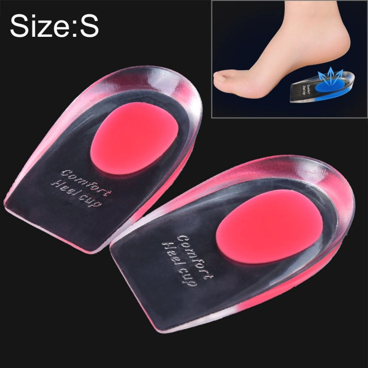 Đế giày gel silicone thoải mái cho nữ, miếng lót gót chân nửa, kích thước: S, 1 đôi, màu xanh, 1 đôi