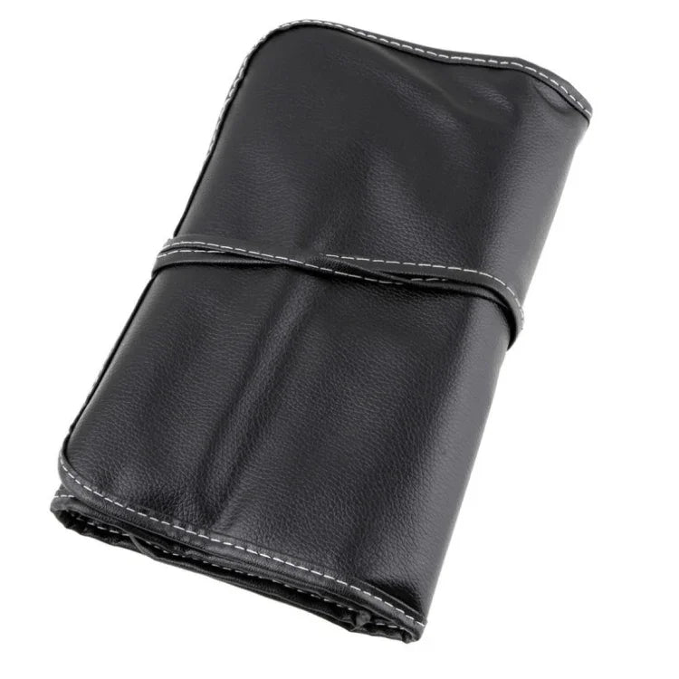 Bộ 24 cây cọ trang điểm lông ngựa cán gỗ kèm túi da đen, 24 cây