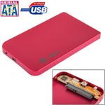 Vỏ ổ cứng ngoài SATA 2.5 inch, kích thước: 126mm x 75mm x 13mm, SATA (Đen), SATA (Bạc), SATA (Xanh), SATA (Đỏ)