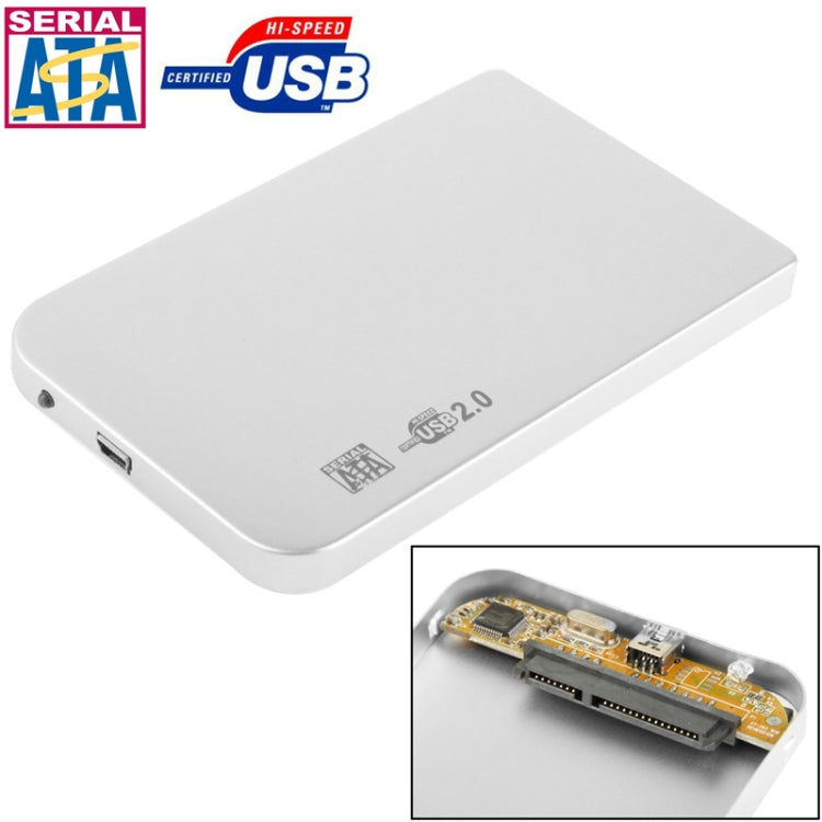 Vỏ ổ cứng ngoài SATA 2.5 inch, kích thước: 126mm x 75mm x 13mm, SATA (Đen), SATA (Bạc), SATA (Xanh), SATA (Đỏ)