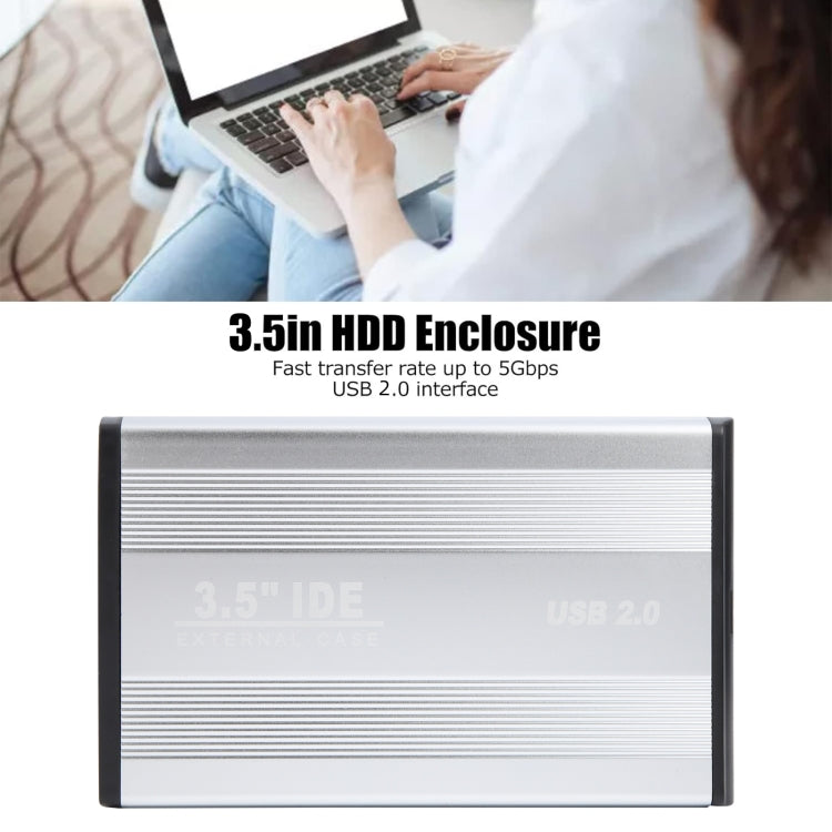 Vỏ ổ cứng ngoài 3.5 inch hỗ trợ ổ cứng IDE, phích cắm EU, IDE (phích cắm EU), IDE (phích cắm UK)