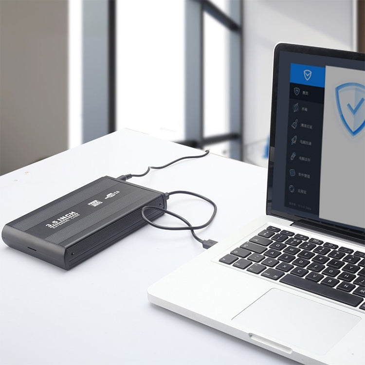 Vỏ ổ cứng ngoài SATA 3.5 inch, hỗ trợ USB 2.0, SATA với nguồn 2.0A, SATA với nguồn 1.5A