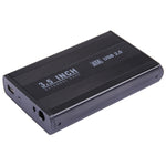 Vỏ ổ cứng ngoài SATA 3.5 inch, hỗ trợ USB 2.0, SATA với nguồn 2.0A, SATA với nguồn 1.5A