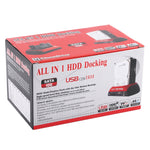 Dock trạm đa năng 1 trong 1 cho ổ cứng SATA/IDE 2.5 inch và 3.5 inch với đầu đọc thẻ & hub