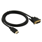 Cáp chuyển đổi HDMI (Loại A) đực sang DVI 24+1 chân đực dài 1.8m