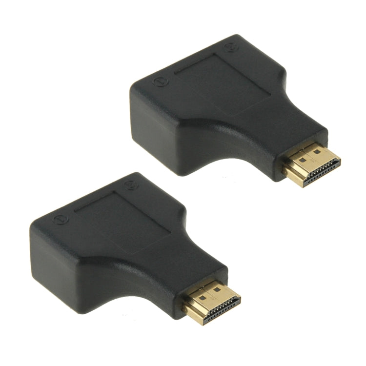 Bộ mở rộng cáp mạng HDMI dài 30m sang cổng đôi RJ45 qua Cat 5e/6 3D HDTV, cáp RJ45 đôi màu đen