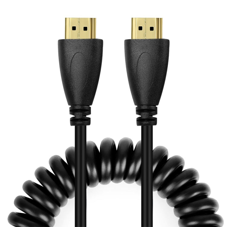 Phiên bản 1.4, cáp cuộn HDMI 19 chân đực mạ vàng sang HDMI đực, hỗ trợ 3D / Ethernet, chiều dài: 60cm (có thể kéo dài đến 2m), HDMI AM sang AM