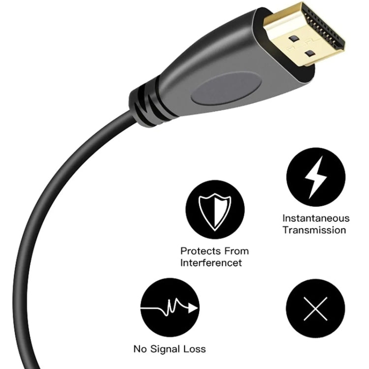 Phiên bản 1.4, cáp cuộn HDMI 19 chân đực mạ vàng sang HDMI đực, hỗ trợ 3D / Ethernet, chiều dài: 60cm (có thể kéo dài đến 2m), HDMI AM sang AM