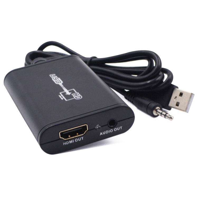 Cáp USB 2.0 sang HDMI HD cho HDTV, hỗ trợ Full HD 1080P, USB 2.0
