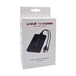 Cáp USB 2.0 sang HDMI HD cho HDTV, hỗ trợ Full HD 1080P, USB 2.0