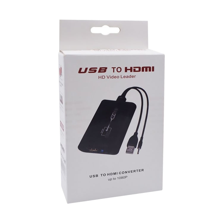 Cáp USB 2.0 sang HDMI HD cho HDTV, hỗ trợ Full HD 1080P, USB 2.0