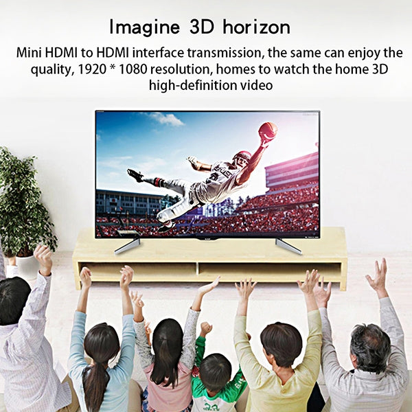 Bộ khuếch đại chia Mini HDMI 1x2 V1.4, hỗ trợ 3D & Full HD 1080P, V1.4