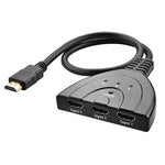 Bộ chuyển HDMI 3x1 Pigtail lên đến 1080P (mạ vàng), 1080P