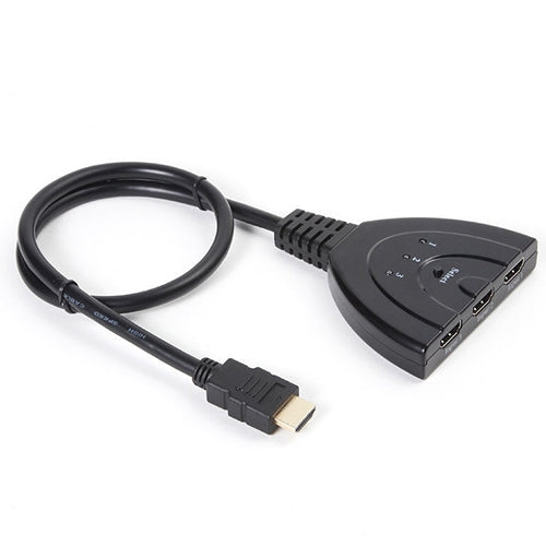 Bộ chuyển HDMI 3x1 Pigtail lên đến 1080P (mạ vàng), 1080P
