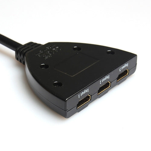 Bộ chuyển HDMI 3x1 Pigtail lên đến 1080P (mạ vàng), 1080P