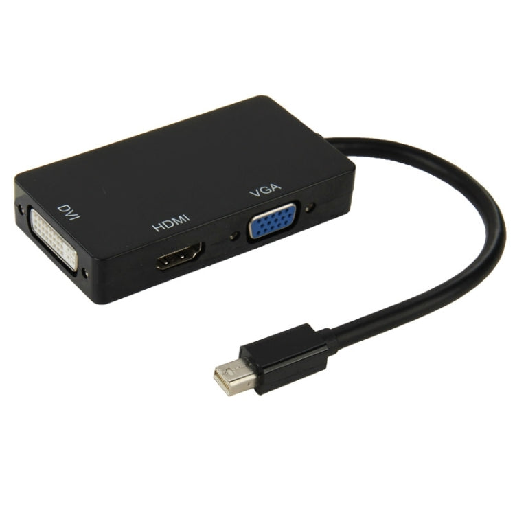 Cáp chuyển đổi Mini DisplayPort đực sang HDMI + VGA + DVI cái cho MacBook Pro Air, chiều dài cáp: 17cm, Mini DP sang HDMI+VGA+DVI (Đen), Mini DP sang HDMI+VGA+DVI (Trắng)