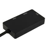 Cáp chuyển đổi Mini DisplayPort đực sang HDMI + VGA + DVI cái cho MacBook Pro Air, chiều dài cáp: 17cm, Mini DP sang HDMI+VGA+DVI (Đen), Mini DP sang HDMI+VGA+DVI (Trắng)