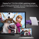 Cáp chuyển đổi Mini DisplayPort đực sang HDMI + VGA + DVI cái cho MacBook Pro Air, chiều dài cáp: 17cm, Mini DP sang HDMI+VGA+DVI (Đen), Mini DP sang HDMI+VGA+DVI (Trắng)