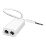 Dây cáp âm thanh Aux 3.5mm sang bộ chia 2 đầu cái, Tương thích với điện thoại, máy tính bảng, tai nghe, máy nghe nhạc MP3, dàn âm thanh xe hơi/nhà & nhiều hơn nữa