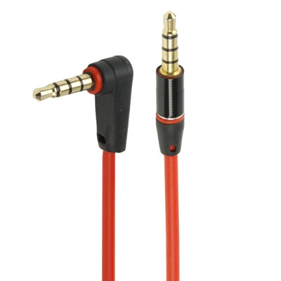 Dây cáp âm thanh Aux 3.5mm 1.2m đầu cong sang đầu thẳng đực, Tương thích với điện thoại, máy tính bảng, tai nghe, máy nghe nhạc MP3, dàn âm thanh xe hơi/nhà & nhiều hơn nữa