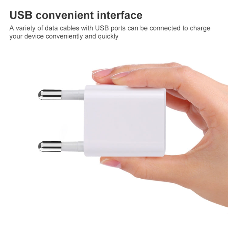Bộ sạc du lịch mini 1 cổng USB 5V 1A A2165, phích cắm US, phích cắm EU