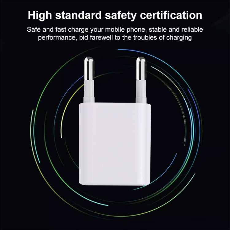 Bộ sạc du lịch mini 1 cổng USB 5V 1A A2165, phích cắm US, phích cắm EU