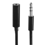 Dây cáp Aux 3.5mm đầu đực sang đầu cái dạng cuộn lò xo, Tương thích với điện thoại, máy tính bảng, tai nghe, máy nghe nhạc MP3, dàn âm thanh xe hơi/nhà & nhiều hơn nữa, Chiều dài: 20cm đến 80cm