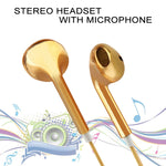 Tai nghe điều khiển dây mạ điện 3.5mm Stereo cho điện thoại Android / PC / Máy nghe nhạc MP3 / Laptop
