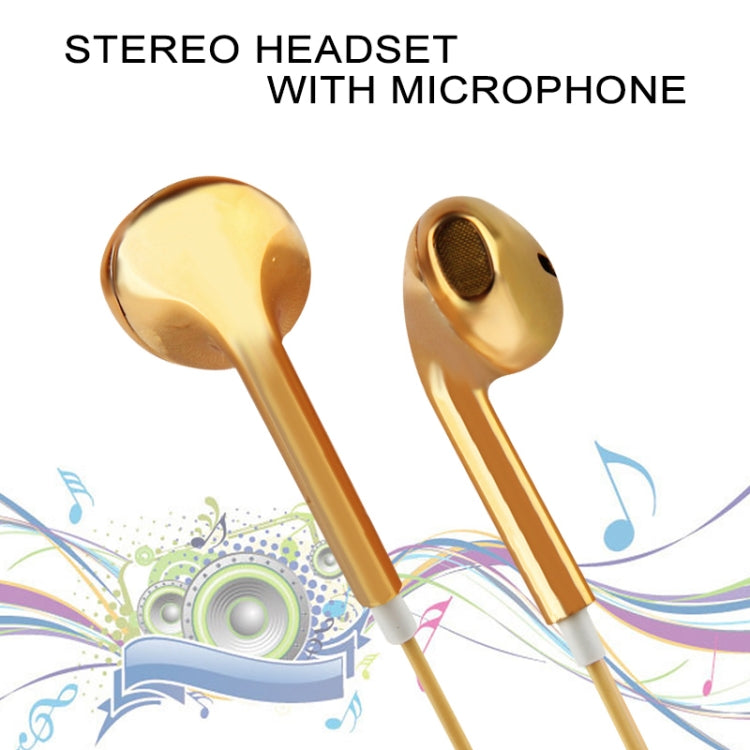 Tai nghe điều khiển dây mạ điện 3.5mm Stereo cho điện thoại Android / PC / Máy nghe nhạc MP3 / Laptop