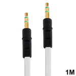 Cáp tai nghe kiểu mì 3.5mm cho iPhone 5 / iPhone 4 & 4S / 3GS / 3G / iPad 4 / iPad mini / mini 2 Retina / iPad mới / iPad 2 / iTouch / MP3, Chiều dài: 1m