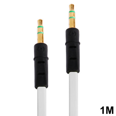 Cáp tai nghe kiểu mì 3.5mm cho iPhone 5 / iPhone 4 & 4S / 3GS / 3G / iPad 4 / iPad mini / mini 2 Retina / iPad mới / iPad 2 / iTouch / MP3, Chiều dài: 1m