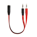 Cáp micro + tai nghe jack 3.5mm kiểu mì cho PC / laptop, chiều dài: 22cm