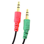 Cáp Microphone + Tai nghe Jack 3.5mm dài 17cm, Tương thích với Điện thoại, Máy tính bảng, Tai nghe, Máy nghe nhạc MP3, Dàn âm thanh Ô tô/Gia đình & Nhiều hơn nữa