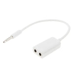Cáp âm thanh stereo Aux 3.5mm đực sang 2 cái chia, tương thích với điện thoại, máy tính bảng, tai nghe, máy nghe nhạc MP3, dàn âm thanh xe hơi/nhà & nhiều hơn
