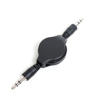 Cáp âm thanh Aux 3.5mm rút gọn, Tương thích với Điện thoại, Máy tính bảng, Tai nghe, Máy nghe nhạc MP3, Dàn âm thanh xe hơi/nhà & nhiều hơn nữa, Chiều dài: 11cm đến 80cm