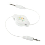 Cáp âm thanh Aux 3.5mm rút gọn, Tương thích với Điện thoại, Máy tính bảng, Tai nghe, Máy nghe nhạc MP3, Dàn âm thanh xe hơi/nhà & nhiều hơn nữa, Chiều dài: 11cm đến 80cm