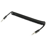 Cáp Aux 3.5mm cuộn lò xo, Tương thích với Điện thoại, Máy tính bảng, Tai nghe, Máy nghe nhạc MP3, Dàn âm thanh xe hơi/nhà & nhiều hơn nữa, Chiều dài: 20cm đến 80cm