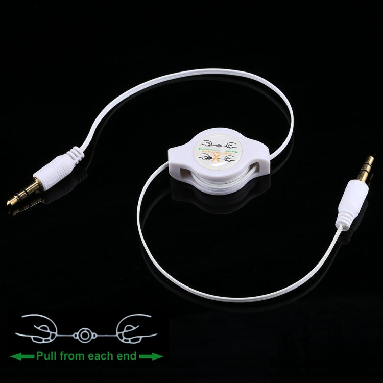 Cáp âm thanh Aux 3.5mm đực sang đực rút gọn, Tương thích với Điện thoại, Máy tính bảng, Tai nghe, Máy nghe nhạc MP3, Dàn âm thanh xe hơi/nhà & nhiều hơn nữa, Chiều dài: 11cm đến 80cm