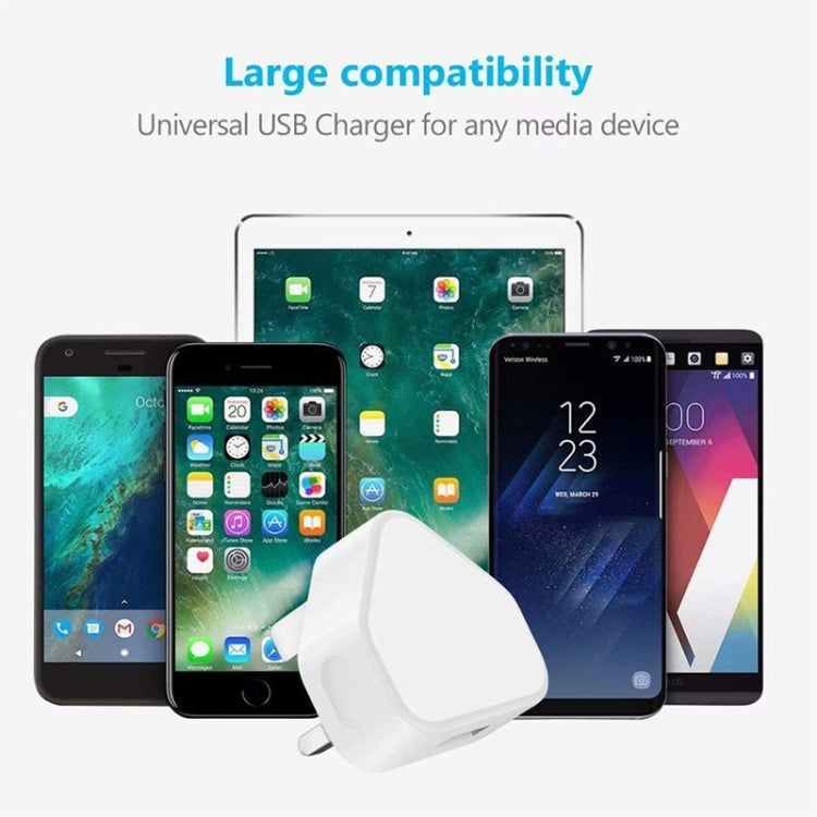 Bộ chuyển đổi bộ sạc USB 5V / 1A (phích cắm UK) cho iPhone, Galaxy, Huawei, Xiaomi, LG, HTC và các điện thoại thông minh khác, thiết bị sạc lại