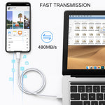 Cáp đồng bộ dữ liệu sạc USB sang 8 Pin, chiều dài cáp: 1m, 3m