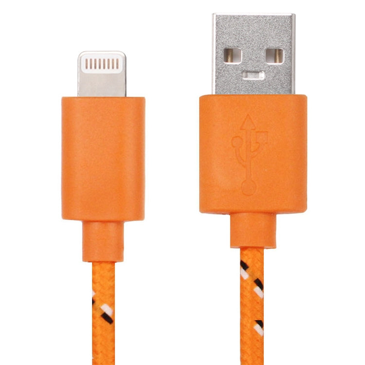 Cáp sạc truyền dữ liệu USB 8 Pin kiểu lưới nylon dài 1m cho iPhone, iPad