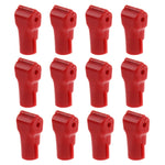 12 móc trưng bày ABS đỏ / móc khóa an ninh, móc khóa 5.0mm màu đỏ, móc khóa 6.0mm màu đỏ