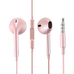 Tai nghe EarPods có dây với điều khiển và mic, màu trắng, vàng hồng, đỏ, xanh dương, đen, xanh lá, cam, hồng đậm