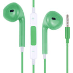 Tai nghe EarPods có dây với điều khiển và mic, màu trắng, vàng hồng, đỏ, xanh dương, đen, xanh lá, cam, hồng đậm