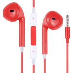 Tai nghe EarPods có dây với điều khiển và mic, màu trắng, vàng hồng, đỏ, xanh dương, đen, xanh lá, cam, hồng đậm