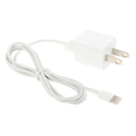 Bộ chuyển đổi sạc du lịch 2 trong 1 5V 1A phích cắm US kèm cáp 8 pin dài 1m cho iPhone