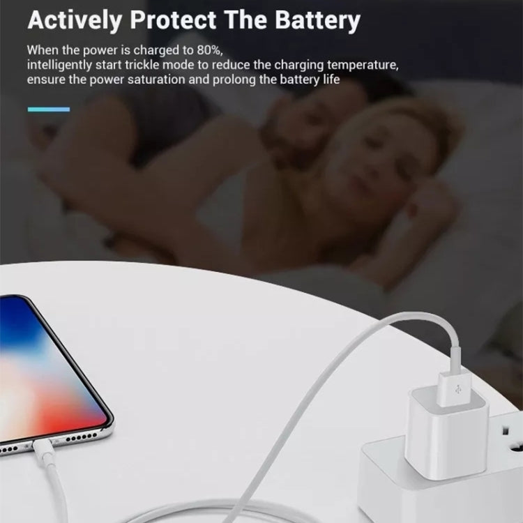 Bộ chuyển đổi sạc du lịch 2 trong 1 5V 1A phích cắm US kèm cáp 8 pin dài 1m cho iPhone