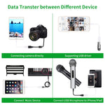 Cáp chuyển đổi USB cái sang 8 chân đực OTG, hỗ trợ iOS 10.2 trở xuống, chiều dài: 18cm