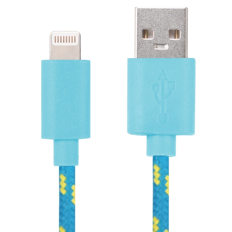 Cáp sạc truyền dữ liệu USB kiểu lưới nylon 1m cho iPhone, iPad, tương thích đến iOS 15.5