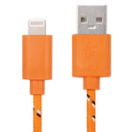Cáp sạc truyền dữ liệu USB kiểu lưới nylon 1m cho iPhone, iPad, tương thích đến iOS 15.5